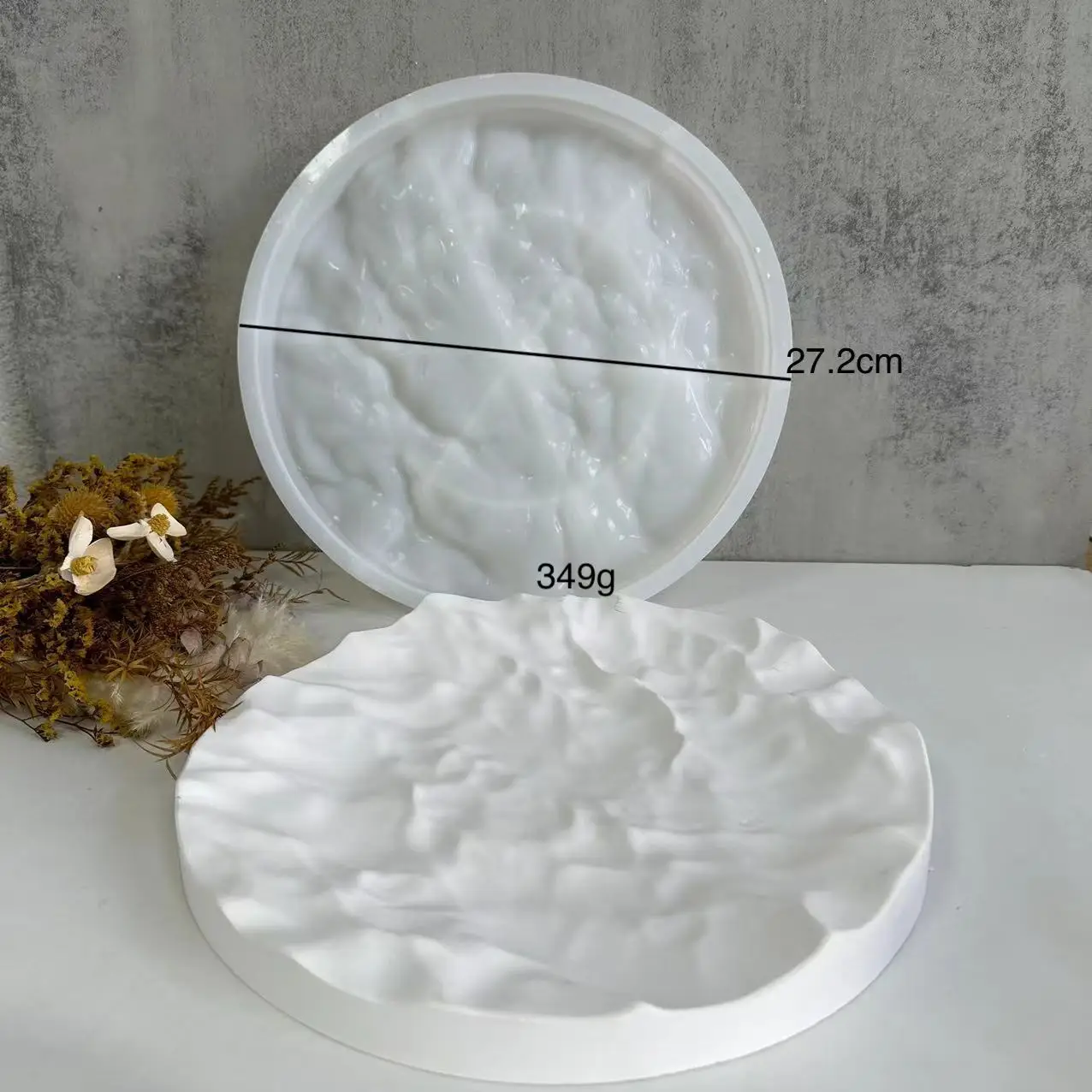 Irregular Ocean Waves Large Ro - مراجعة Coaster Mold Round وسعره