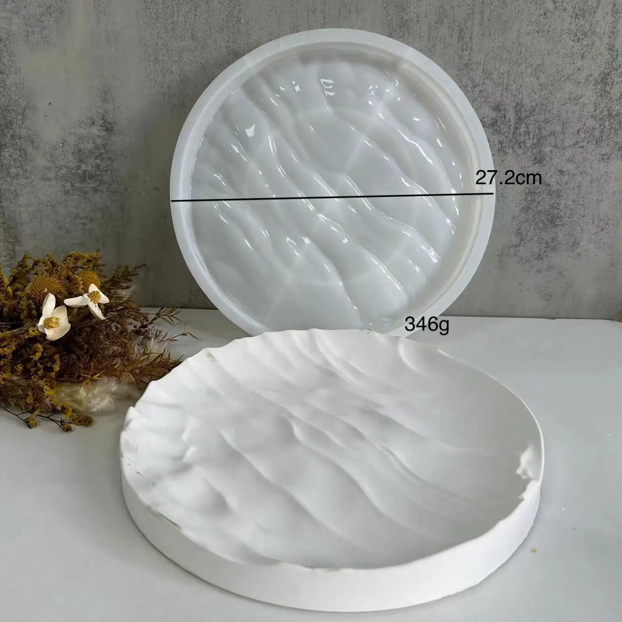 Irregular Ocean Waves Large Ro - مراجعة Coaster Mold Round وسعره