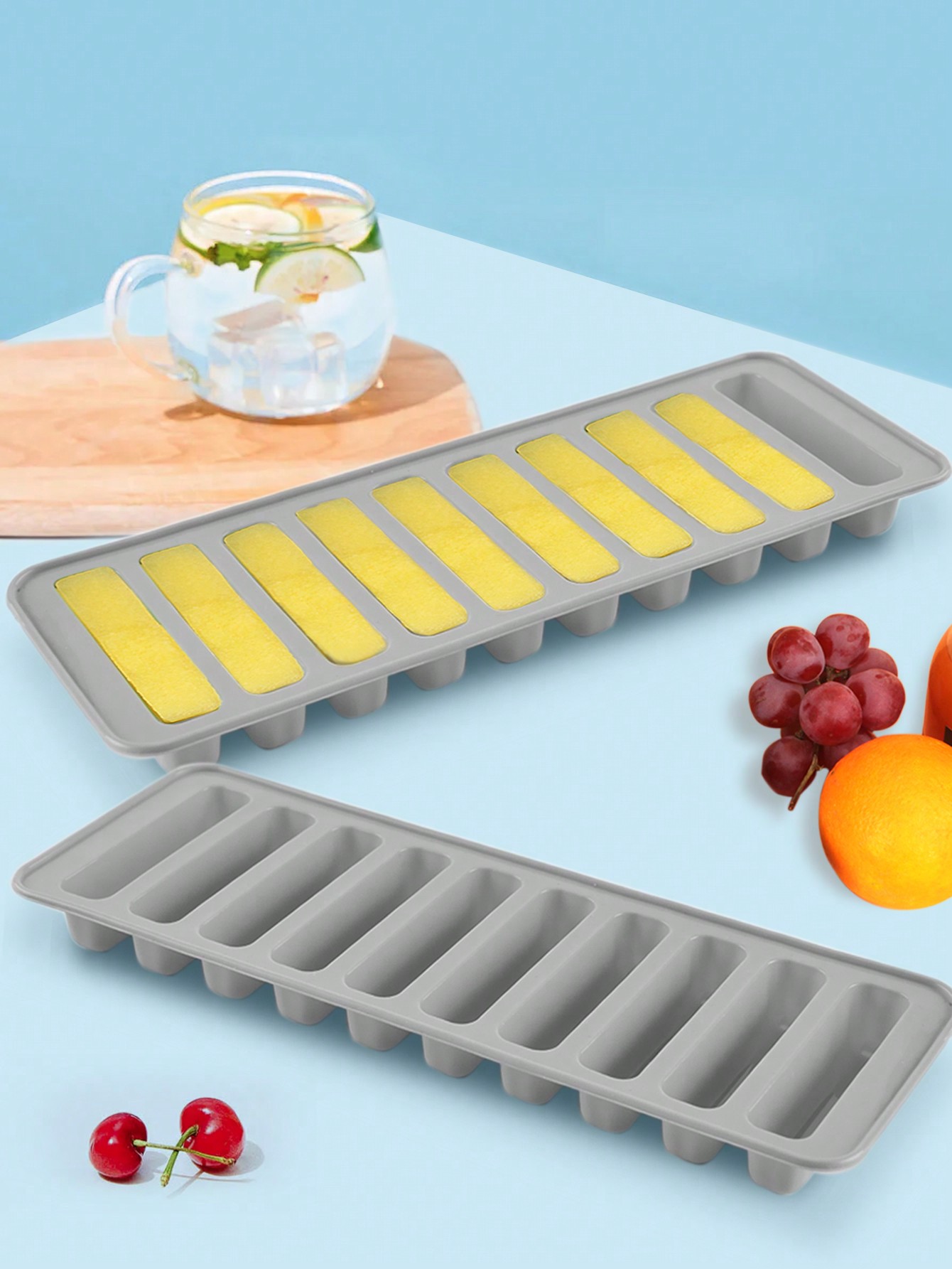 1pc Multi-grid Ice Cube Mold,  - مراجعة Silicone Mold Tray وسعره