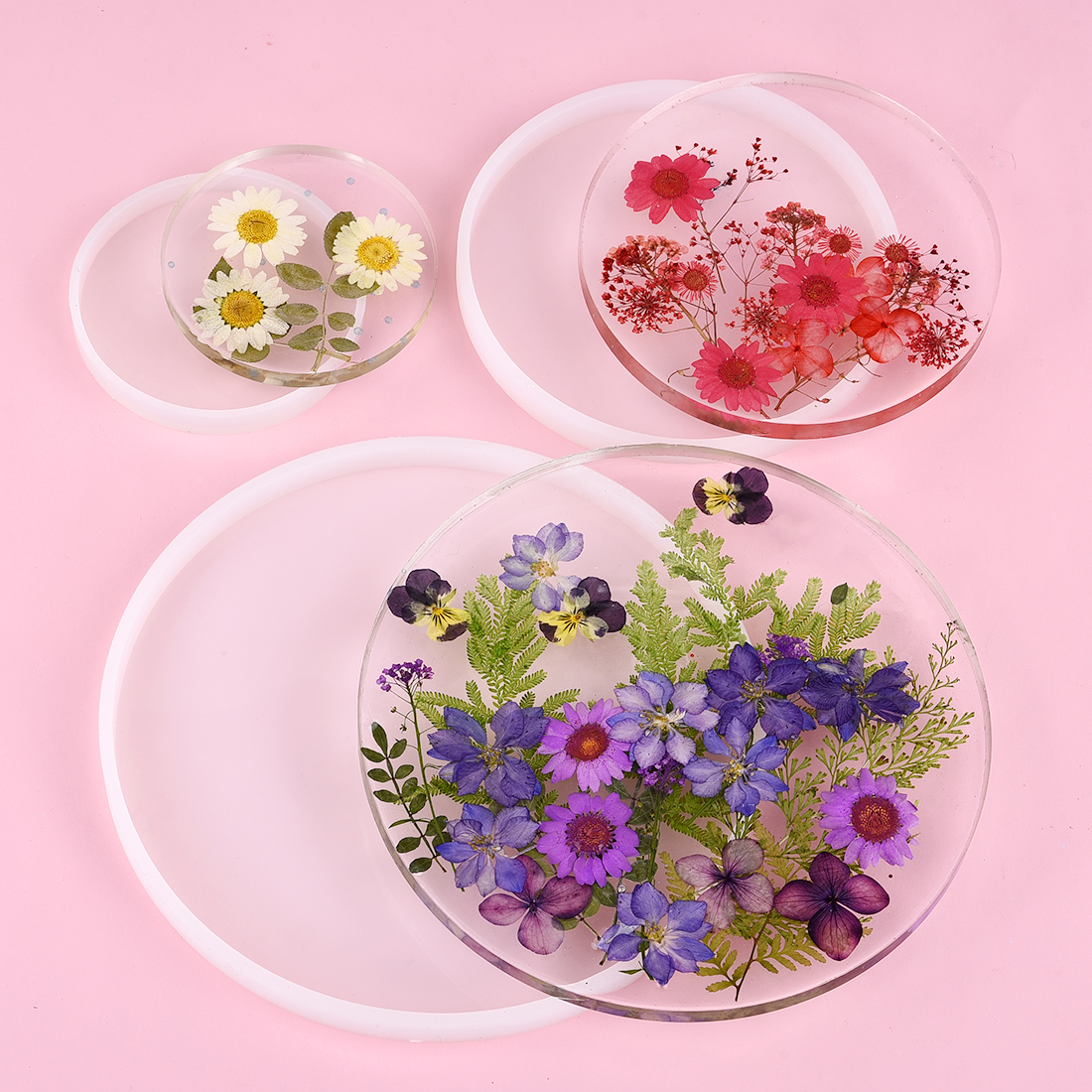 DIY Round Square Rectangle Sha - مراجعة Coaster Mold Round وسعره