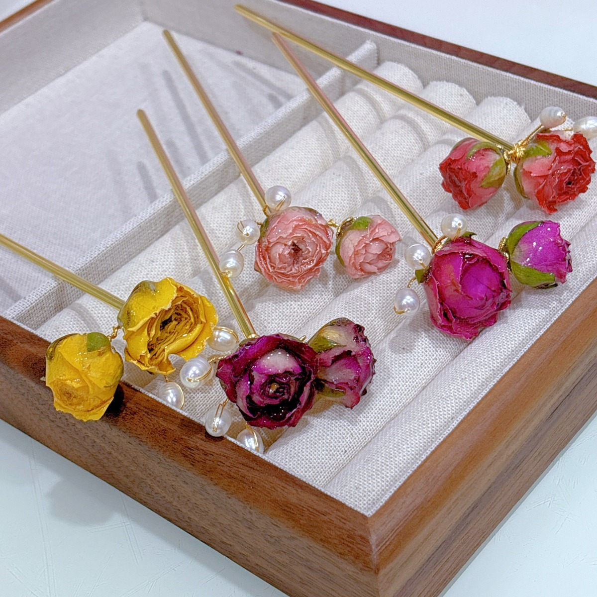 5pcs Drip Glue Roses Dried Flo - مراجعة Dried Flower Bulk وسعره