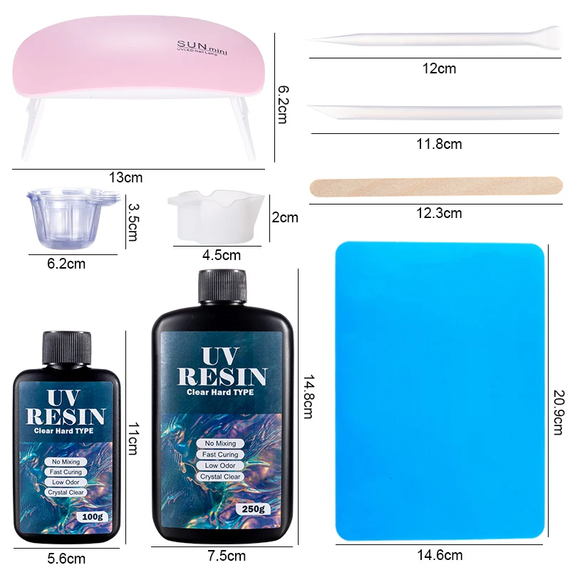 Hard UV Resin Glue Kit Fast Cu - مراجعة Epoxy Uv Resin Kit وسعره