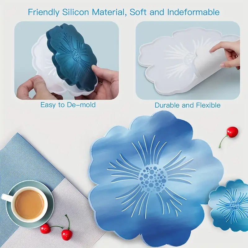 DIY Sakura Shaped Resin Mold - - مراجعة Geode Mold Silicone وسعره