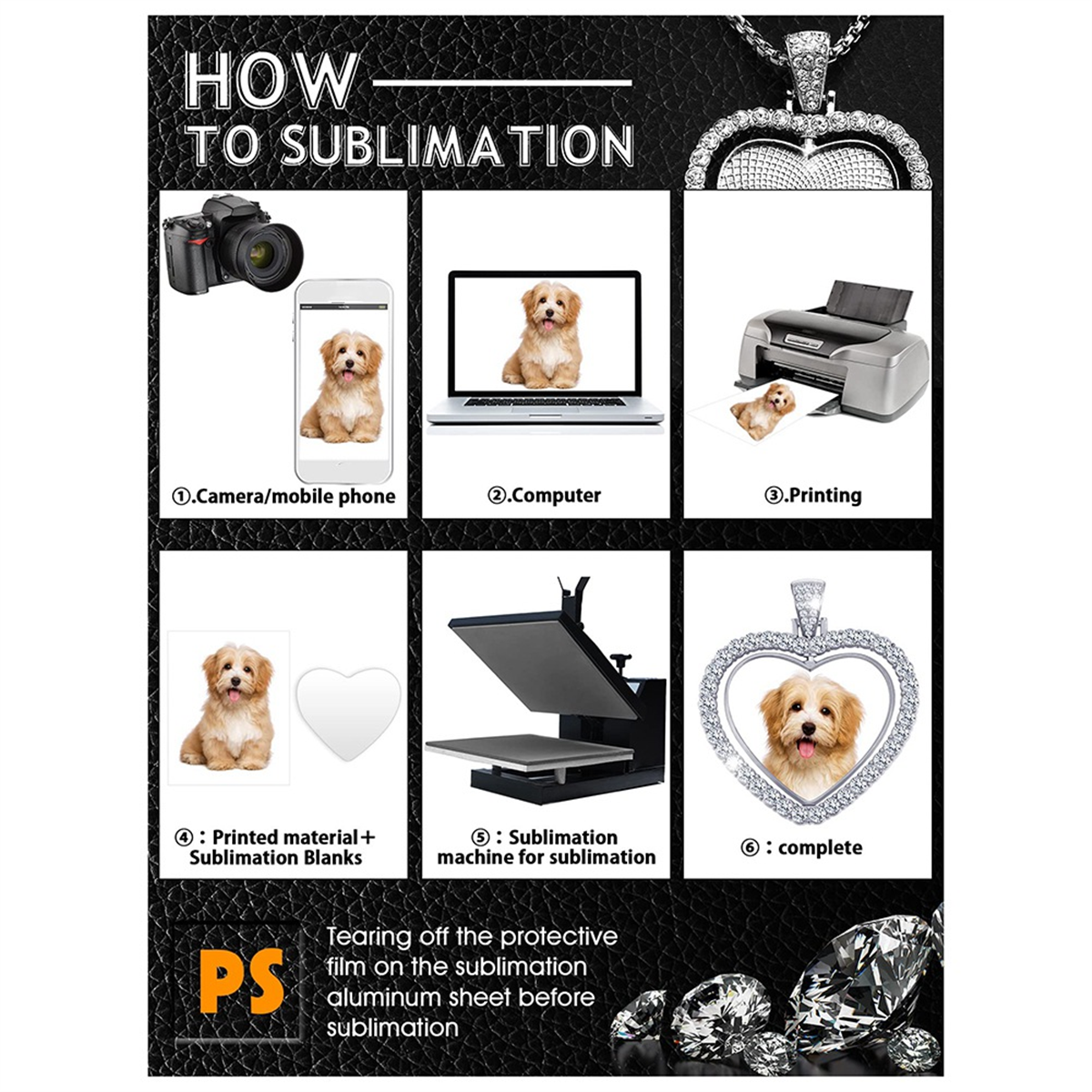 24Pcs Sublimation Rhinestone T - مراجعة Bezels Set Pendant وسعره