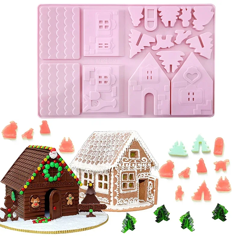 Christmas House Building block - مراجعة Silicone Mold Tray وسعره