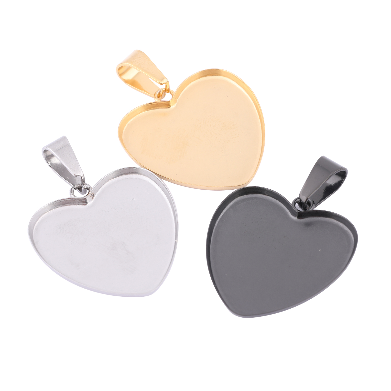 10pcs Stainless Steel Gold Pla - مراجعة Bezels Set Pendant وسعره