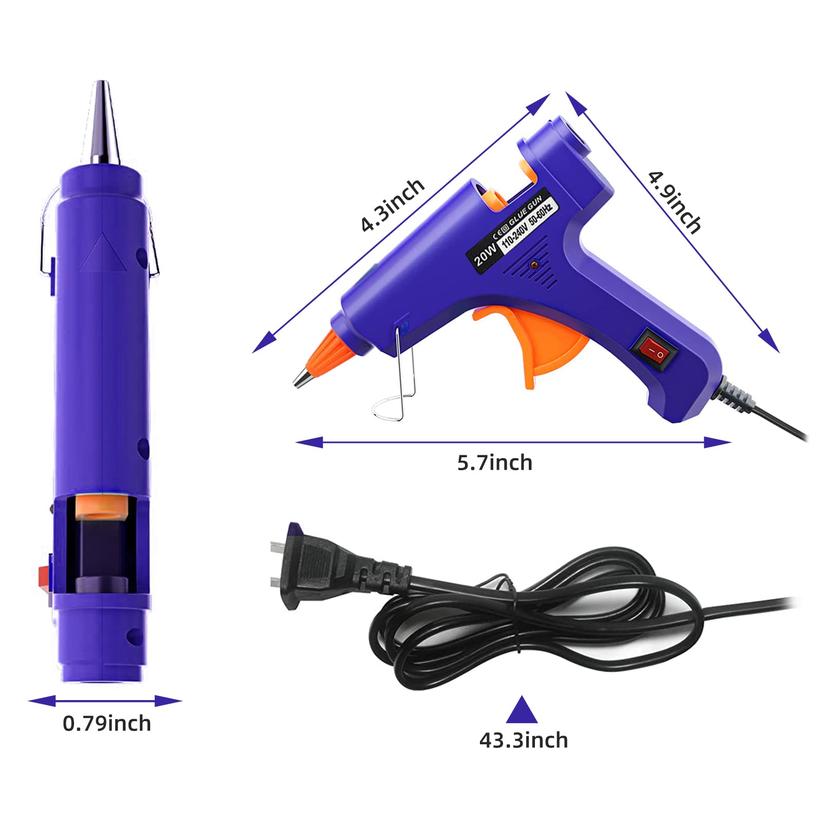 20W Hot Melt Glue Gun Househol - مراجعة Heat Gun Small وسعره