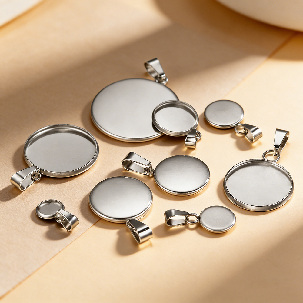 10pcs 316 Stainless Steel 6~20 - مراجعة Bezels Set Pendant وسعره