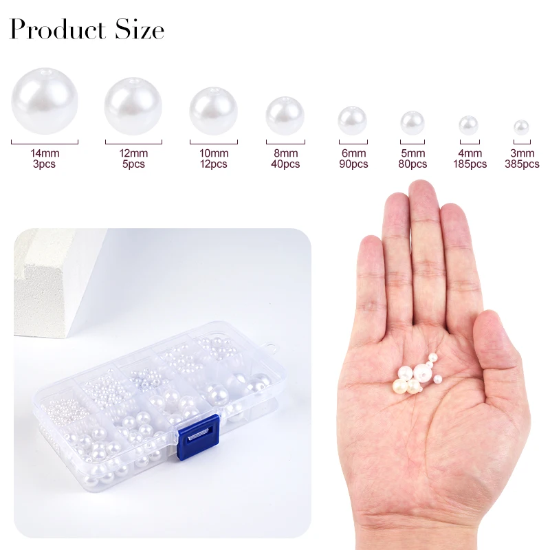 800pcs Artificial Faux Pearl R - مراجعة Crafting Resin وسعره