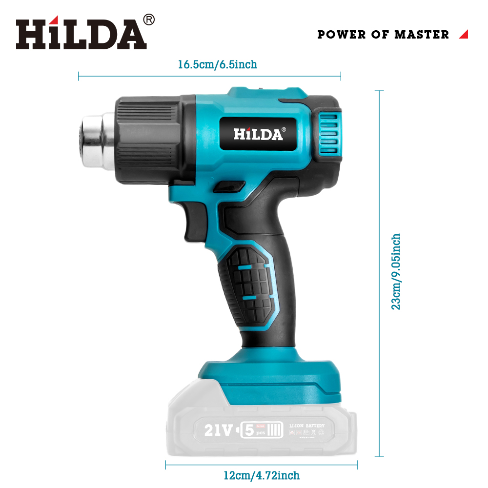 HILDA Handheld Hot Air Gun Adj - مراجعة Heat Gun Small وسعره