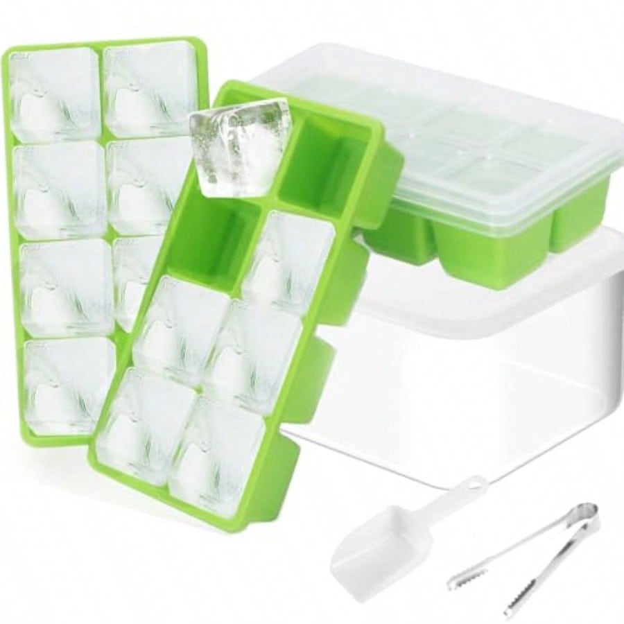 Ice Trays For Freezer With Lid - مراجعة Silicone Mold Tray وسعره