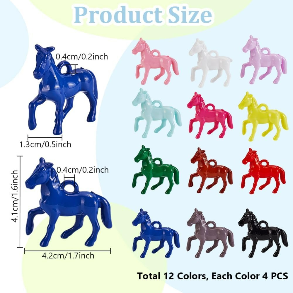 48pcs Opaque Acrylic Pendants  - مراجعة Resin Crafts وسعره