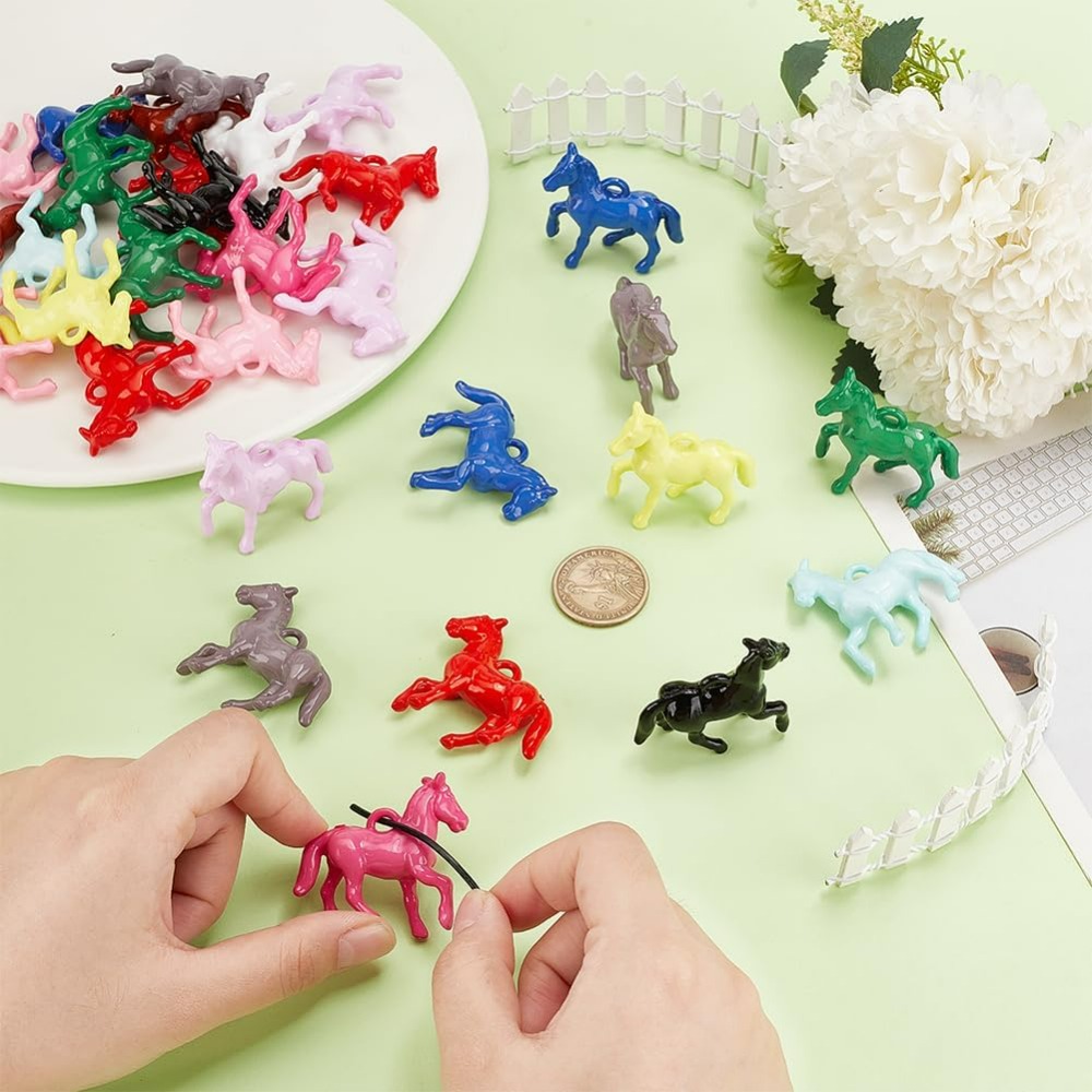 48pcs Opaque Acrylic Pendants  - مراجعة Resin Crafts وسعره