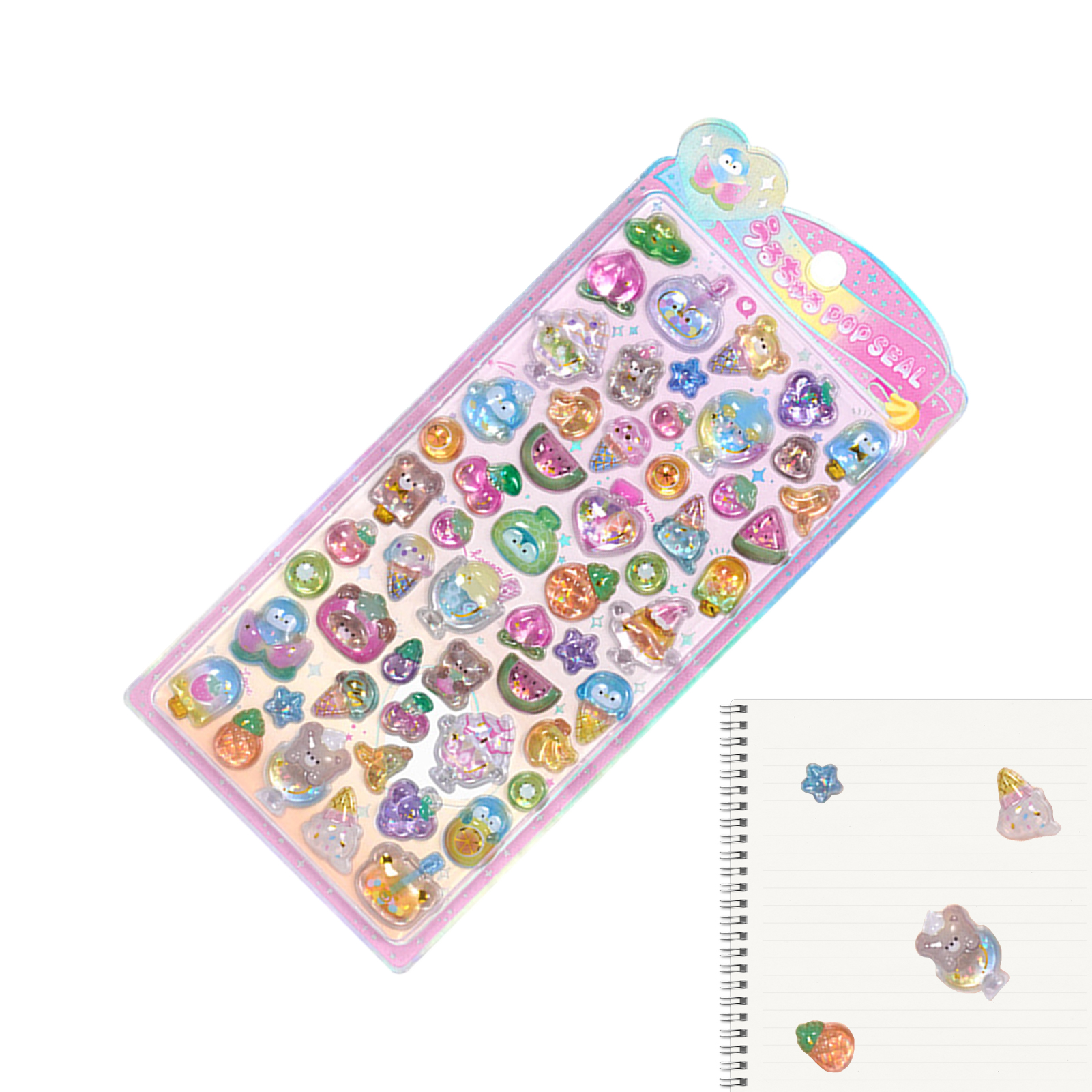 Cute Animal Sticker Pack 3D Sp - مراجعة Resin Glitter Pack وسعره