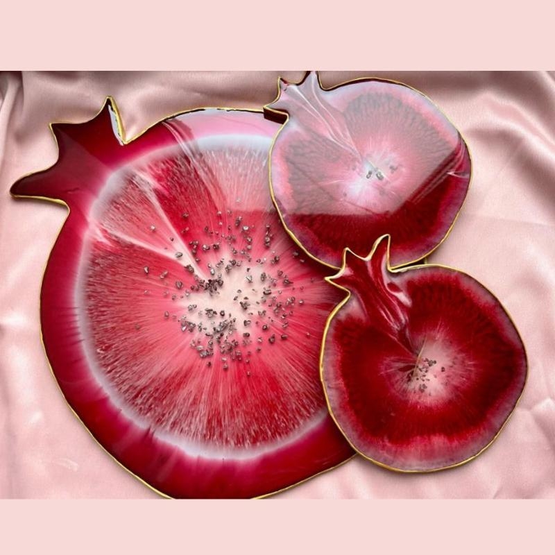 X6HE Pomegranate Geode Agate E - مراجعة Geode Mold Silicone وسعره