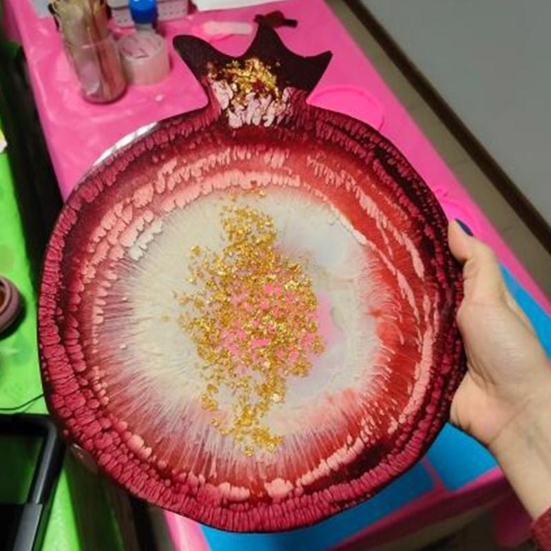 X6HE Pomegranate Geode Agate E - مراجعة Geode Mold Silicone وسعره