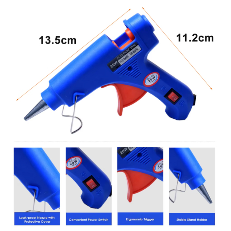 20W EU Plug glue gun.30pcs/10p - مراجعة Heat Gun Small وسعره
