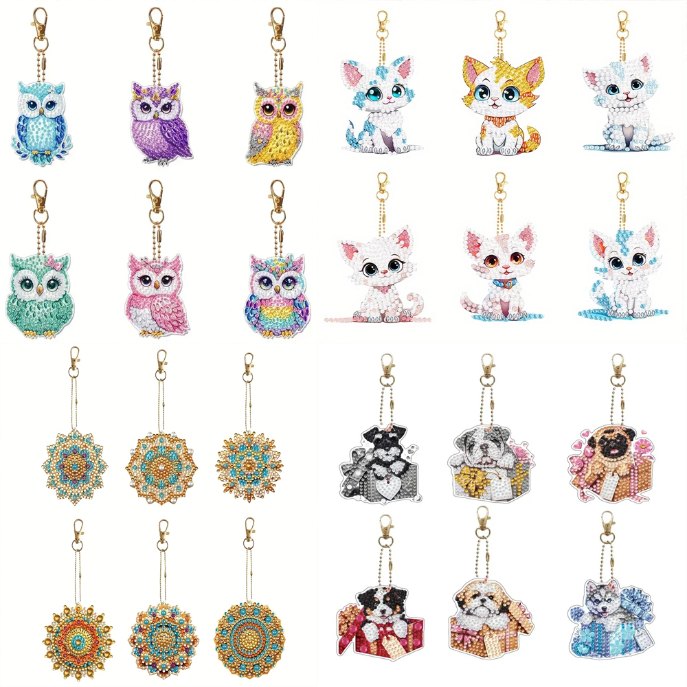 6-piece/set DIY Diamond Keycha - مراجعة Resin Craft Supplies وسعره
