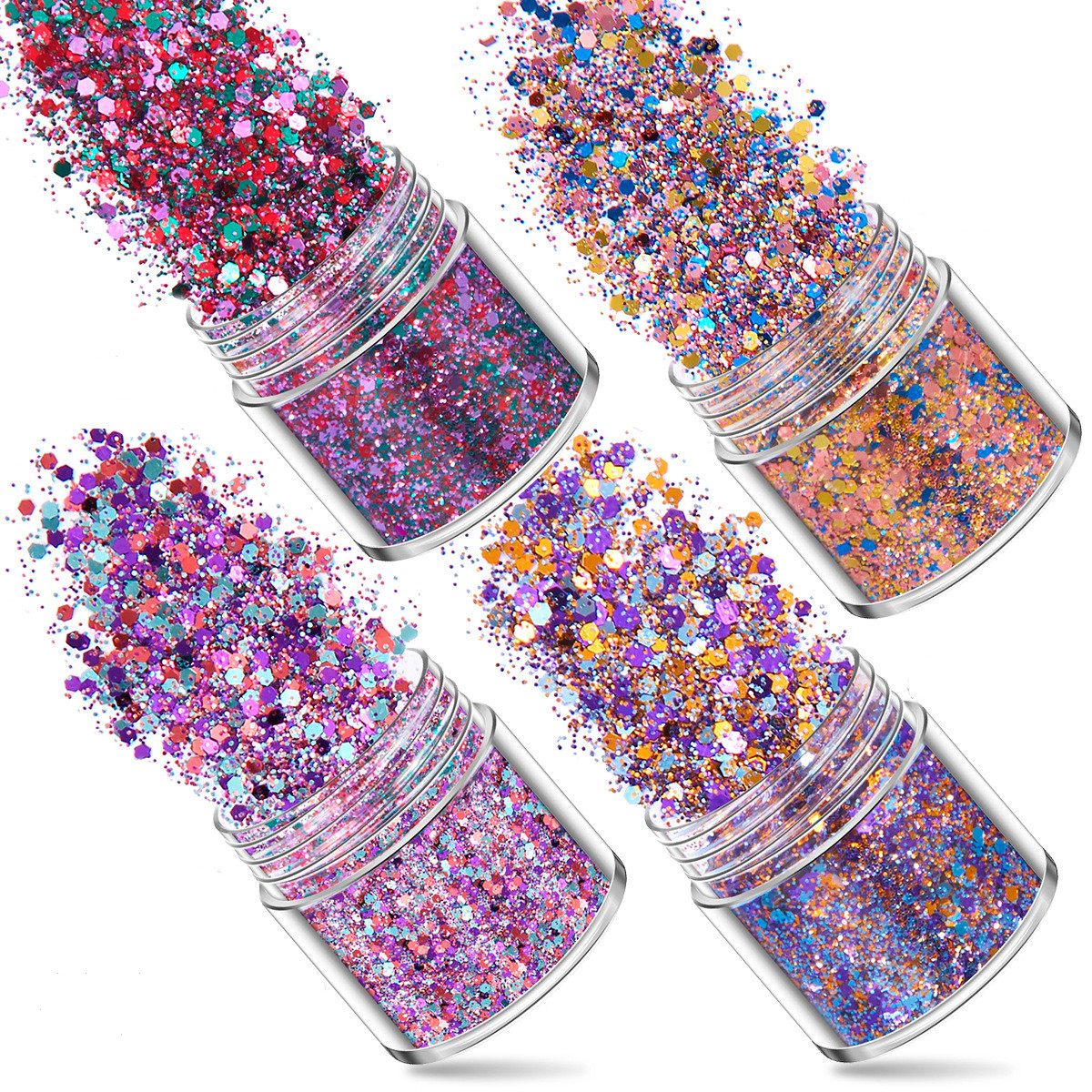 SNASAN 4Pcs Color Superfine Gl - مراجعة Resin Pigment Set وسعره