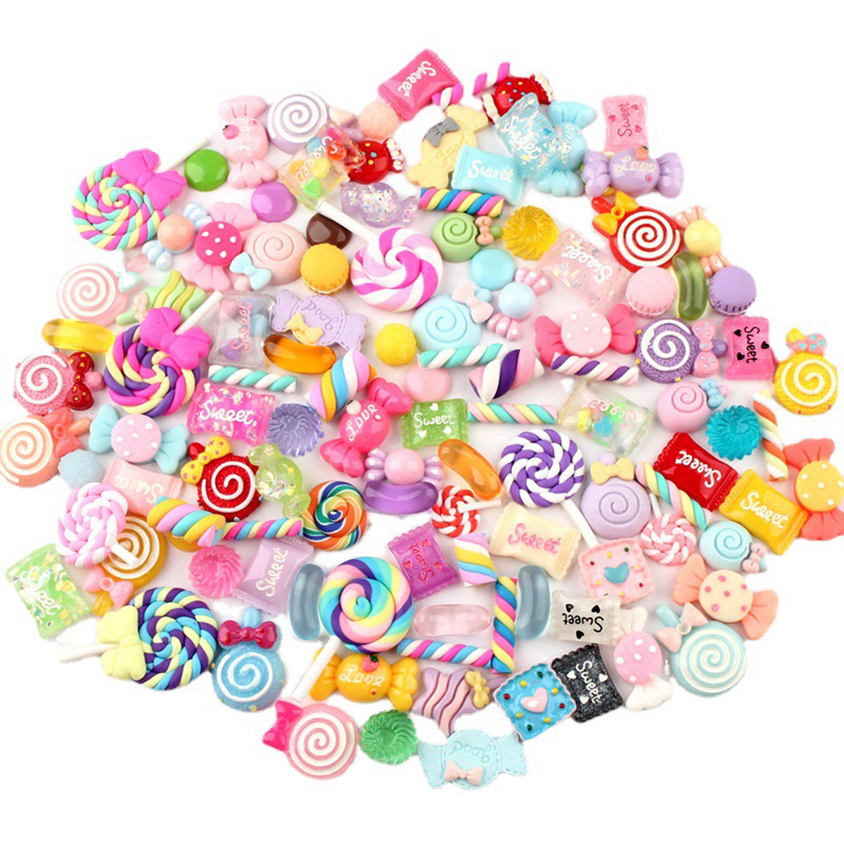 30pcs Random Candy Slime Charm - مراجعة Resin Craft Supplies وسعره