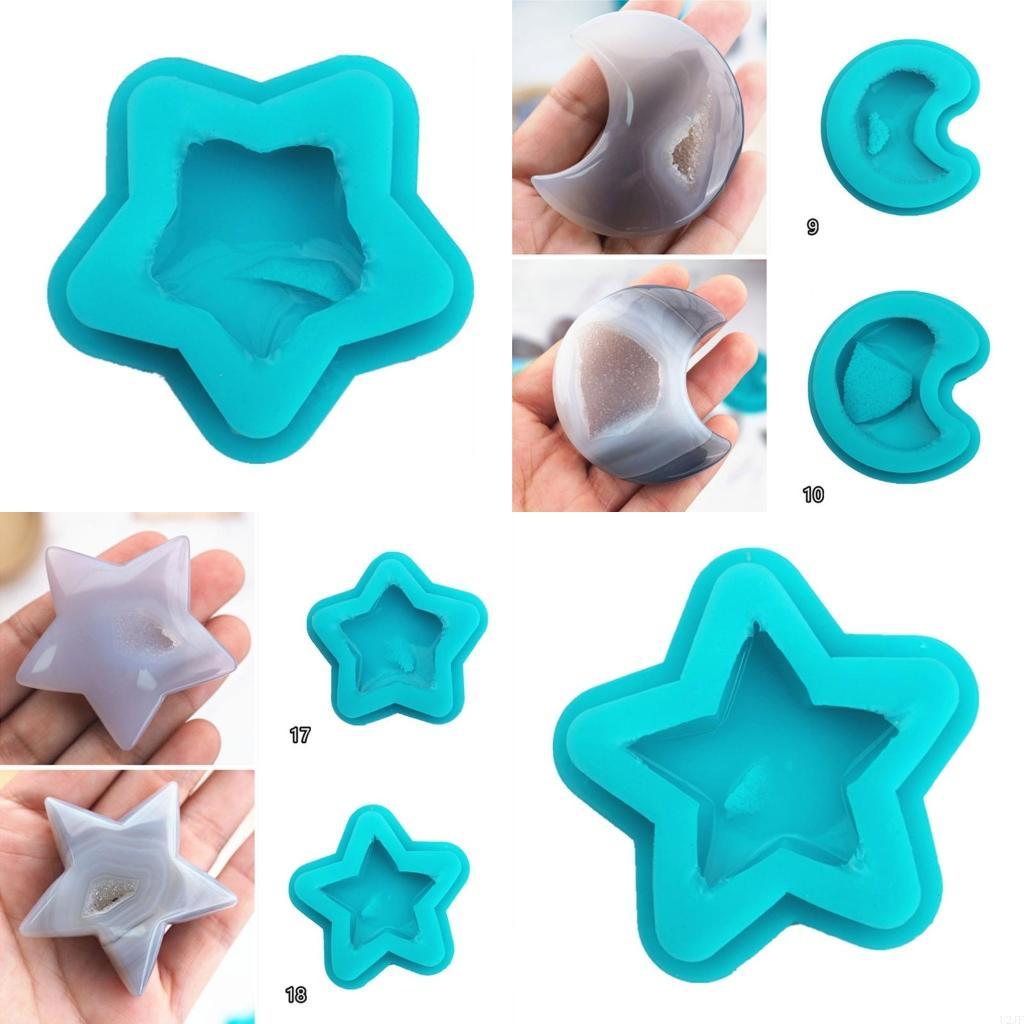 Creative Art Craft Resin Rock  - مراجعة Geode Mold Silicone وسعره