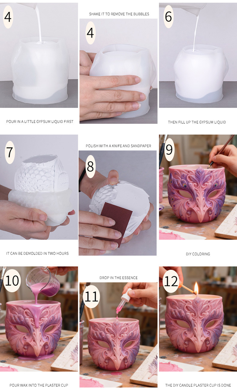 Resin Drip Candle Cups  Cement - مراجعة Resin Craft Workshop وسعره