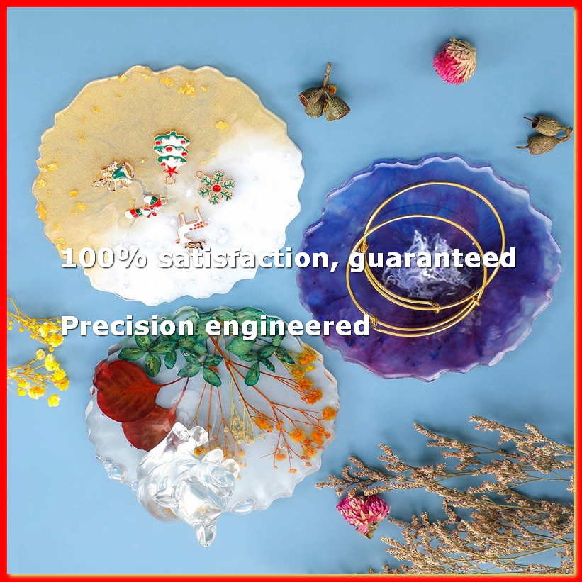 6 Pieces Resin Coaster Mold La - مراجعة Geode Mold Silicone وسعره