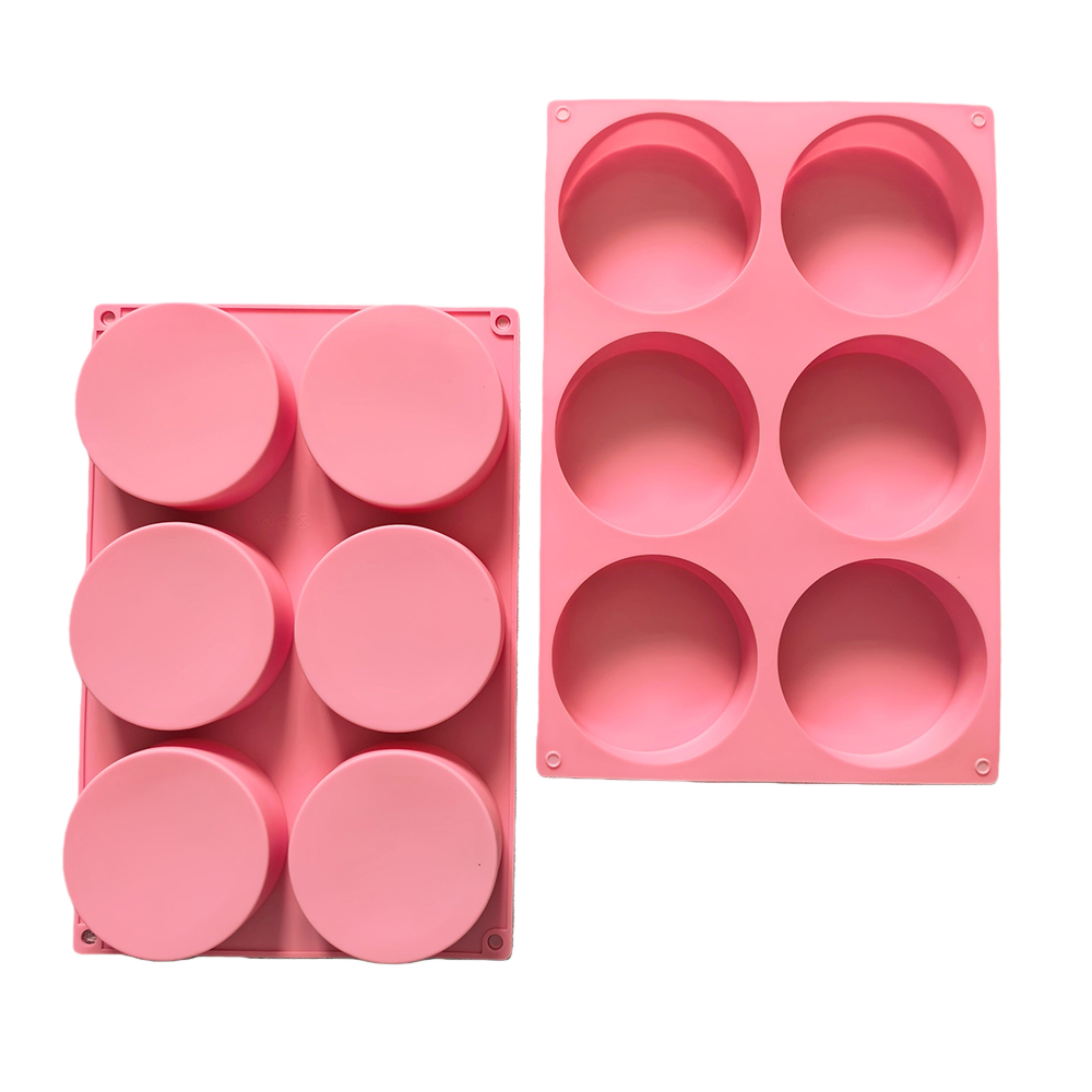 1pc 6-cavity large round disc  - مراجعة Coaster Mold Round وسعره