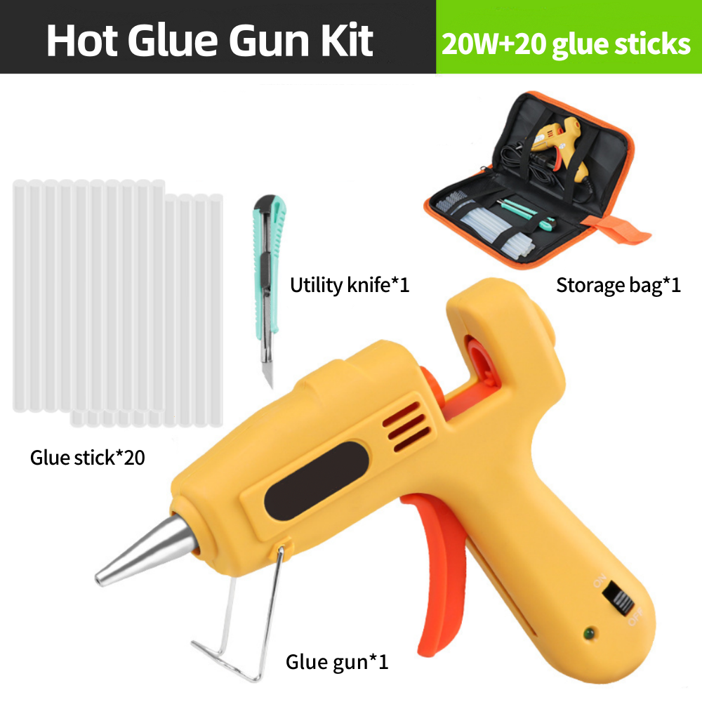Hot Glue Gun Kit 20W Mini DIY  - مراجعة Heat Gun Small وسعره