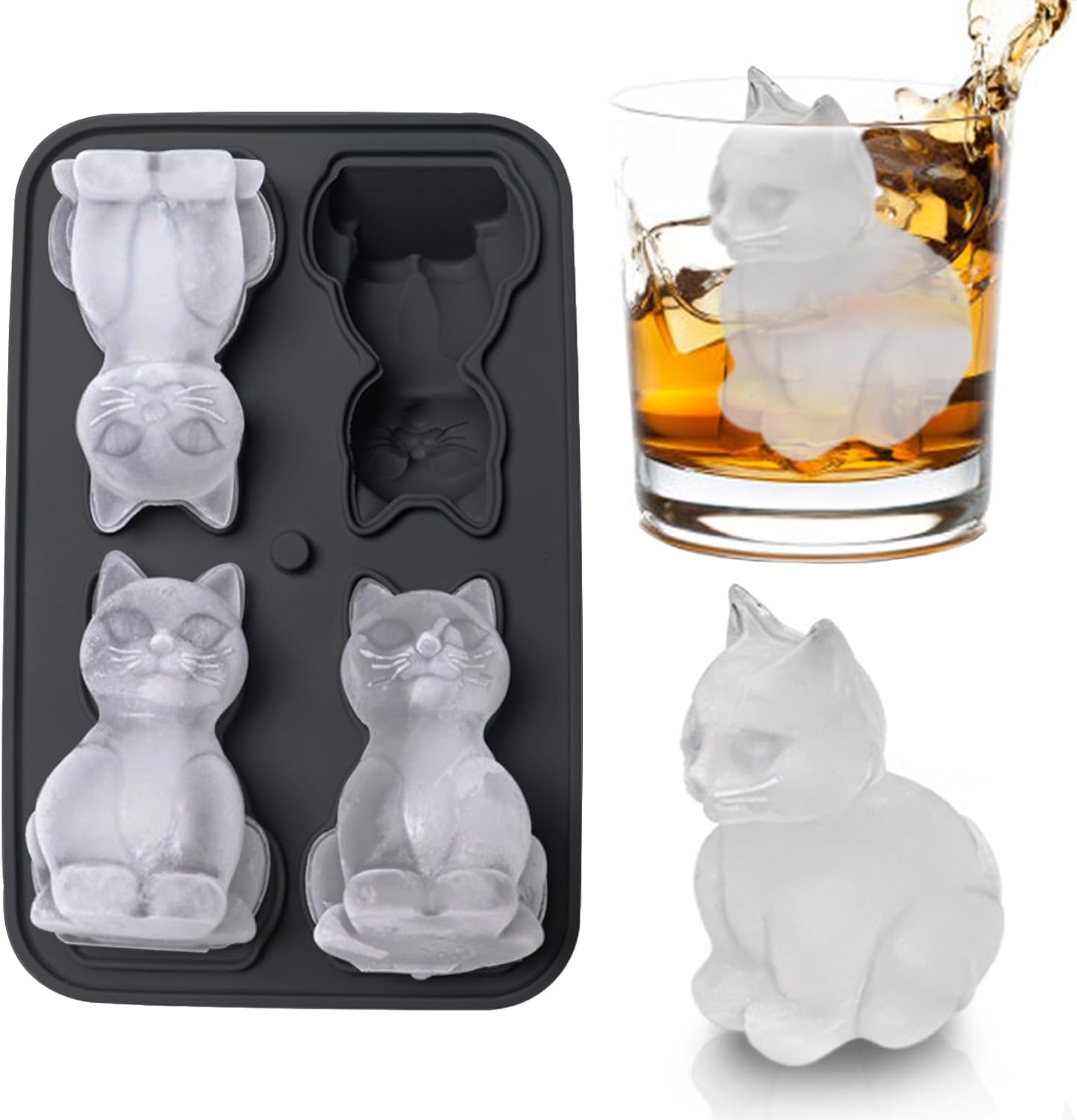 3D Cat Ice Cube Mold, Admaison - مراجعة Silicone Mold Tray وسعره