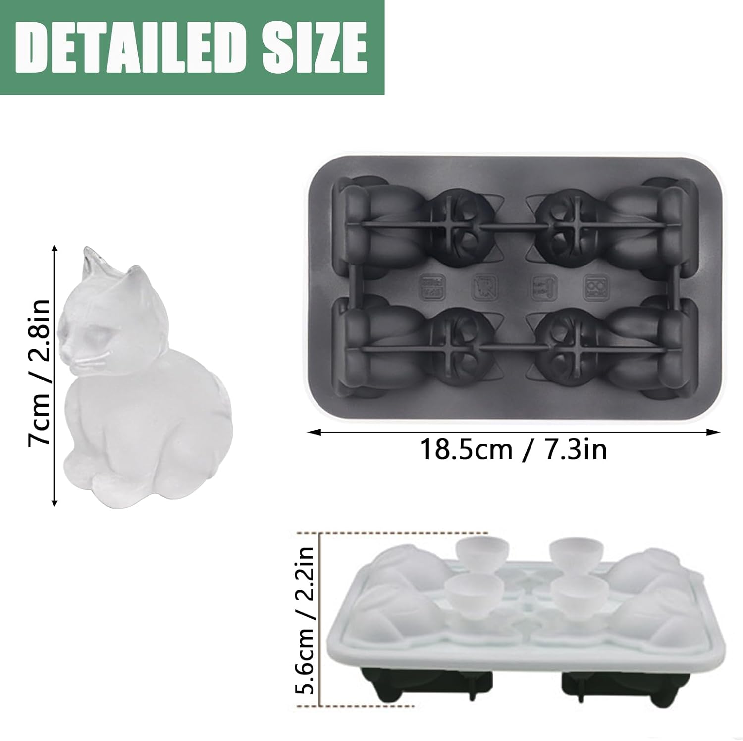 3D Cat Ice Cube Mold, Admaison - مراجعة Silicone Mold Tray وسعره