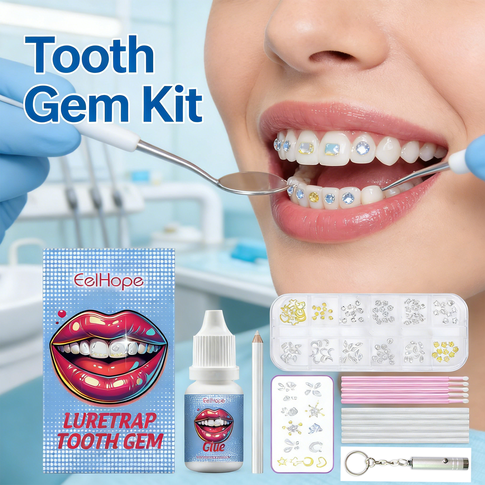 Tooth Gems Sparkling Teeth Jew - مراجعة Resin Jewelry Kit وسعره
