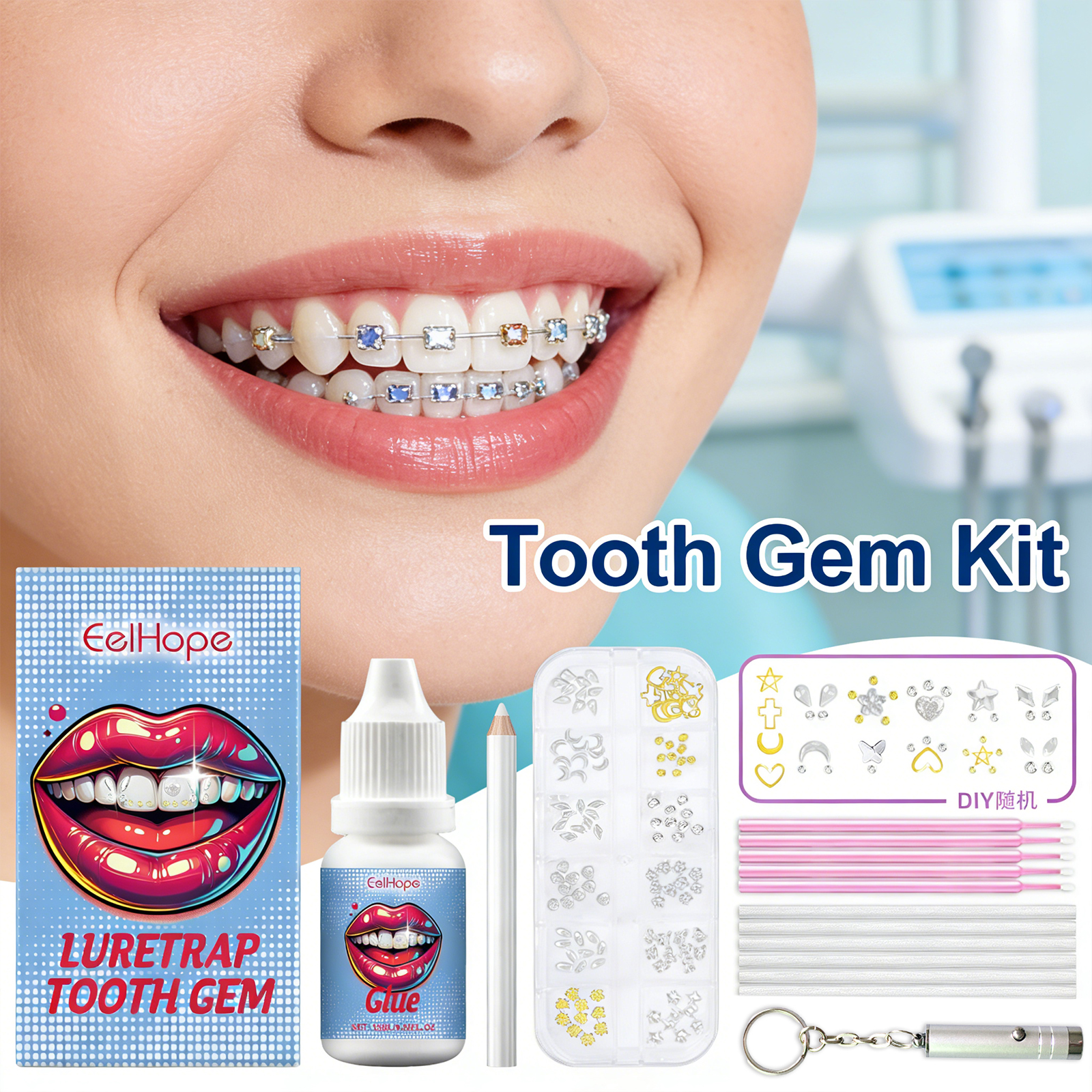 Tooth Gems Sparkling Teeth Jew - مراجعة Resin Jewelry Kit وسعره