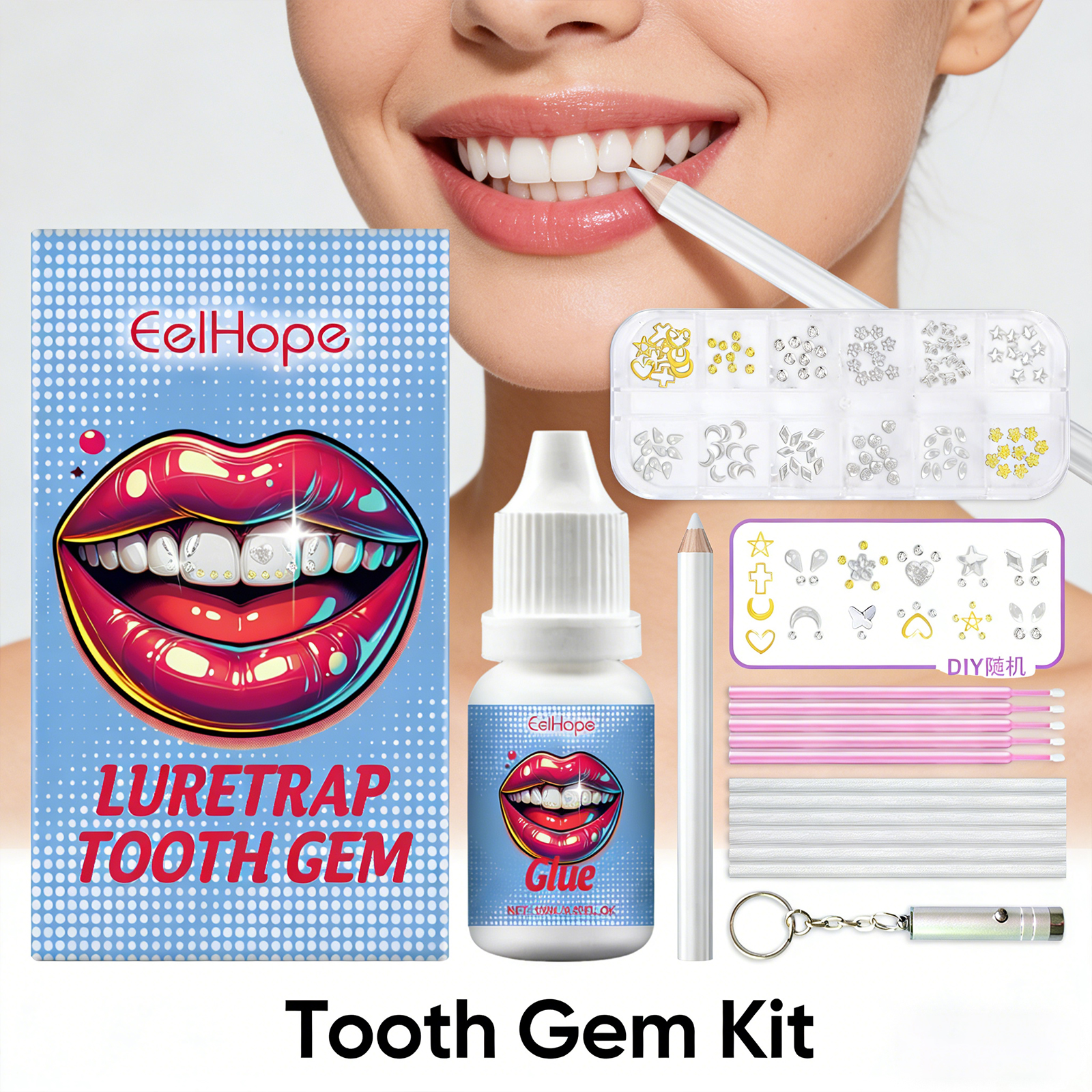 Tooth Gems Sparkling Teeth Jew - مراجعة Resin Jewelry Kit وسعره