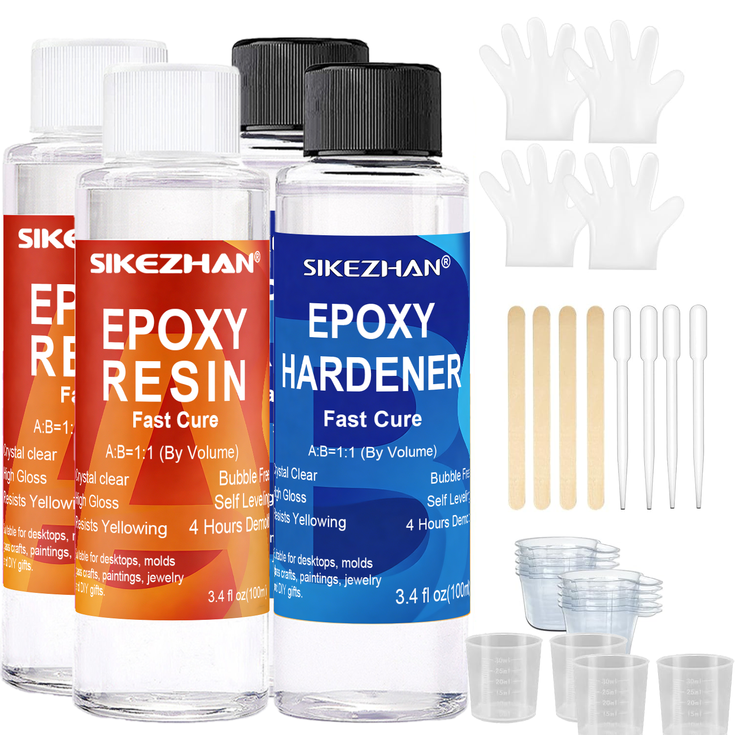 Clear Epoxy Resin AB Glue Hard - مراجعة Resin Jewelry Kit وسعره