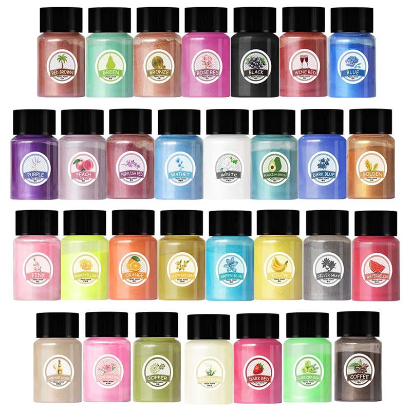 10g Pearlescent Powder Resin P - مراجعة Resin Pigment Set وسعره