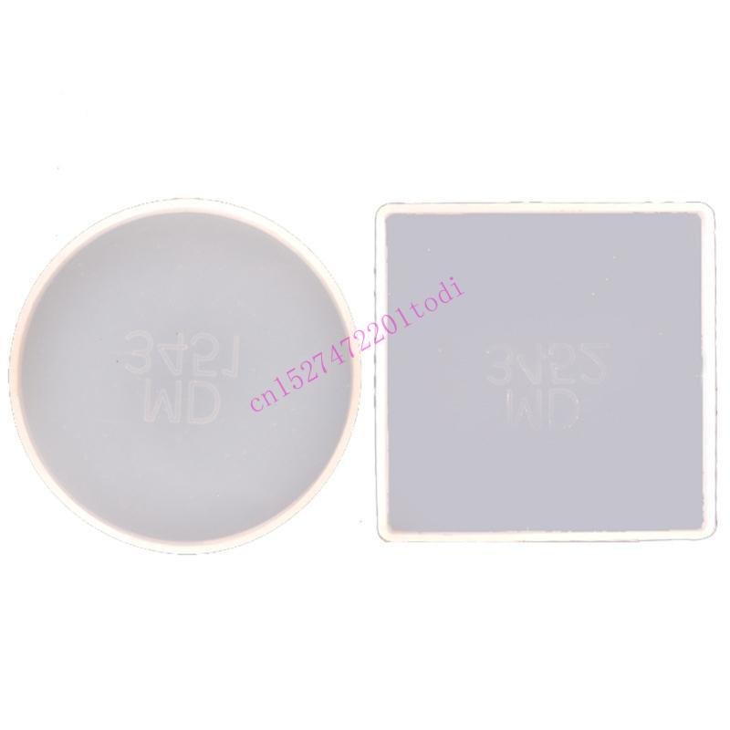 2Pcs Round Square Resin Mold G - مراجعة Geode Mold Silicone وسعره