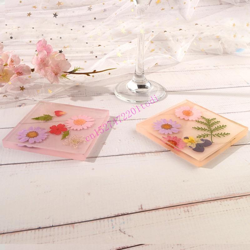 2Pcs Round Square Resin Mold G - مراجعة Geode Mold Silicone وسعره