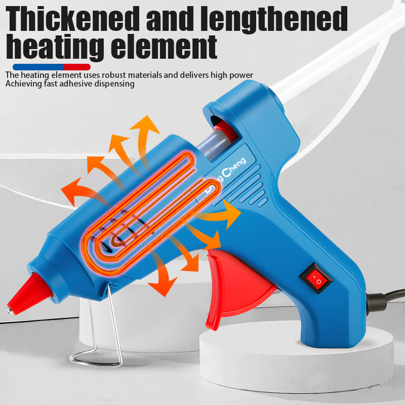 80W Mini Hot Melt Glue Gun DIY - مراجعة Heat Gun Small وسعره