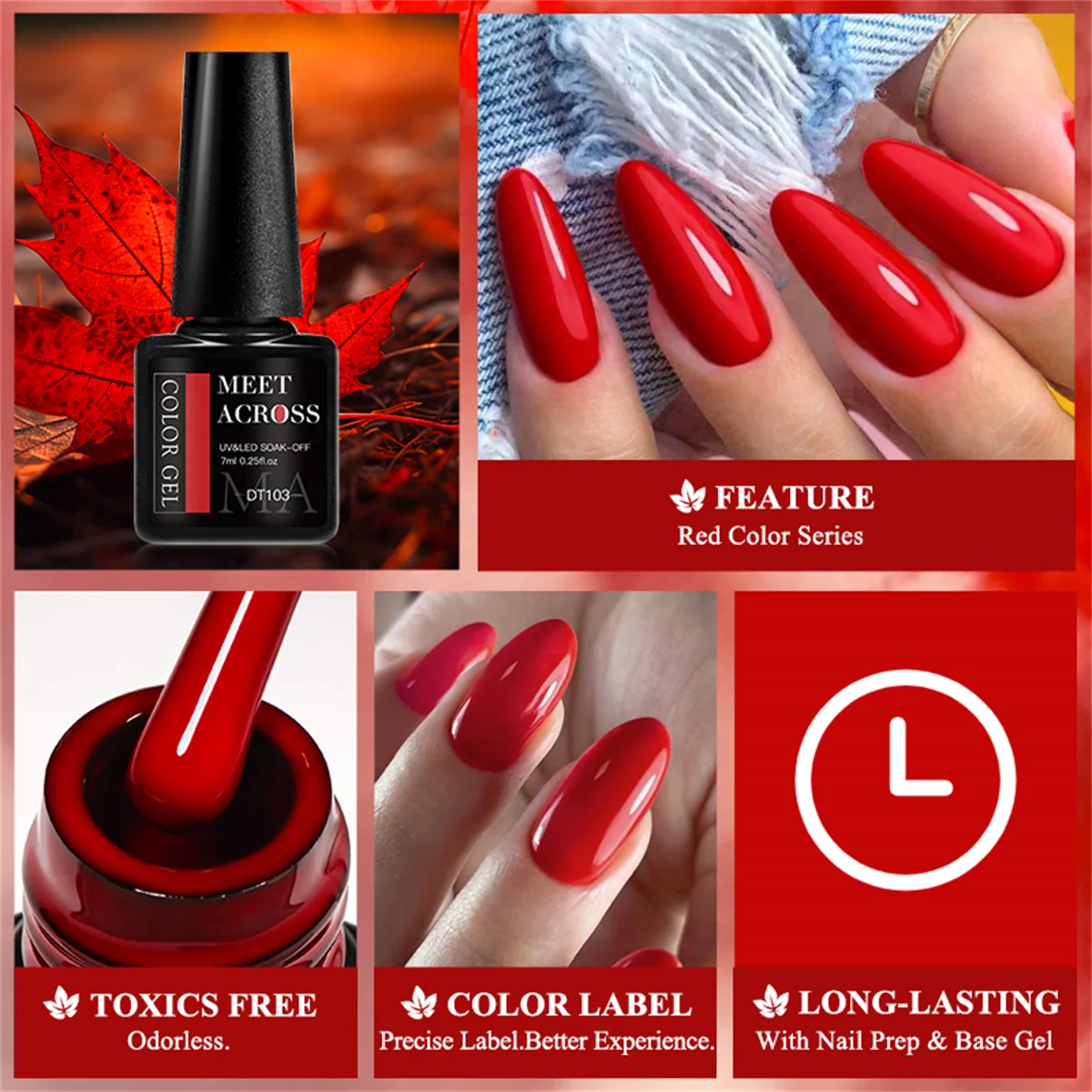 8pcs Gel Nail Polish Set HEMA  - مراجعة Resin Glitter Pack وسعره