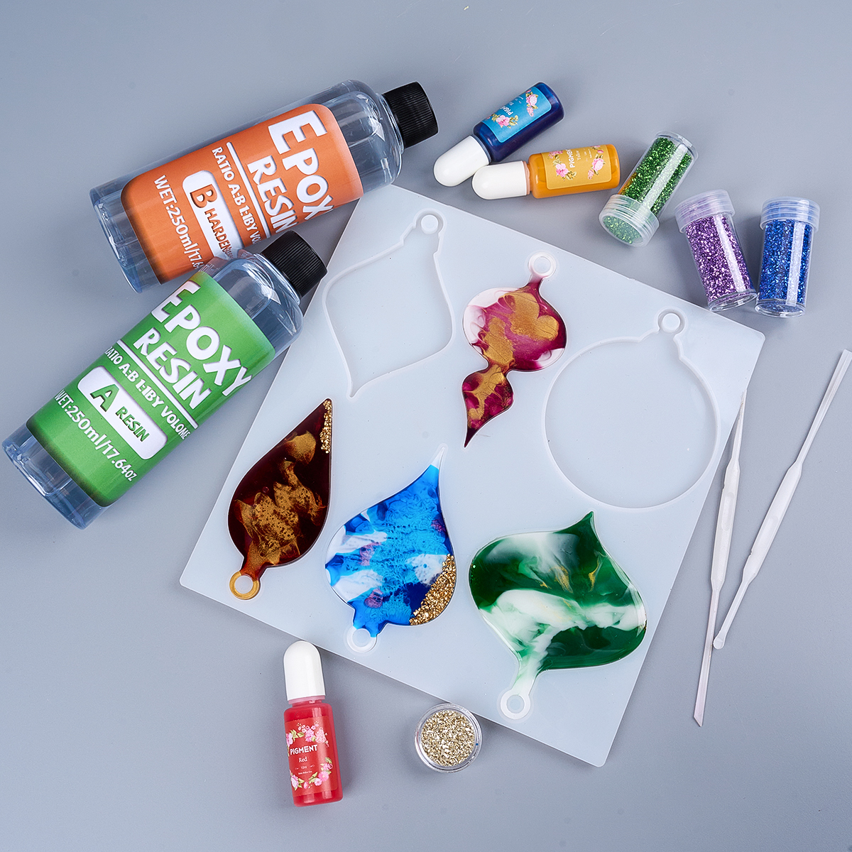 1:1 AB Resin Epoxy Glue Kit Hi - مراجعة Resin Jewelry Kit وسعره