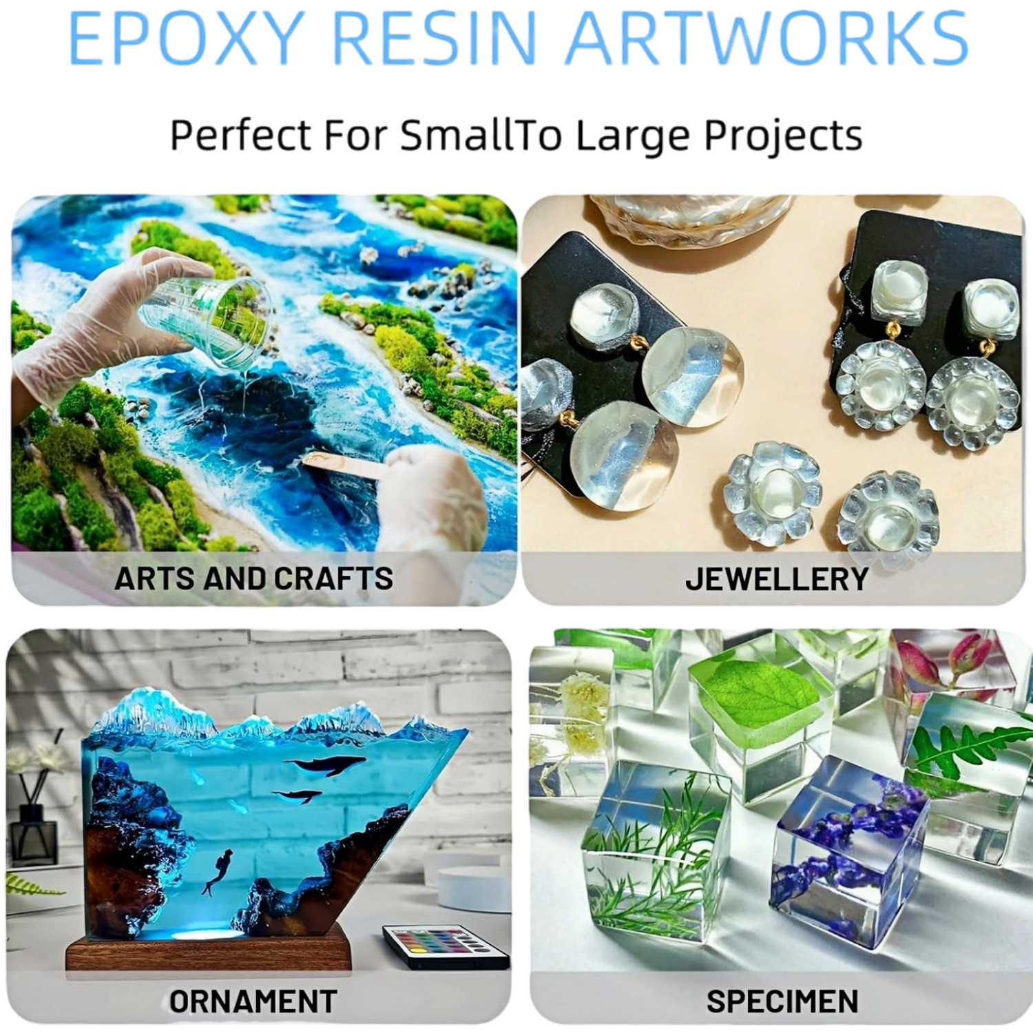 16.9oz Clear Epoxy Resin Kit C - مراجعة Resin Jewelry Kit وسعره
