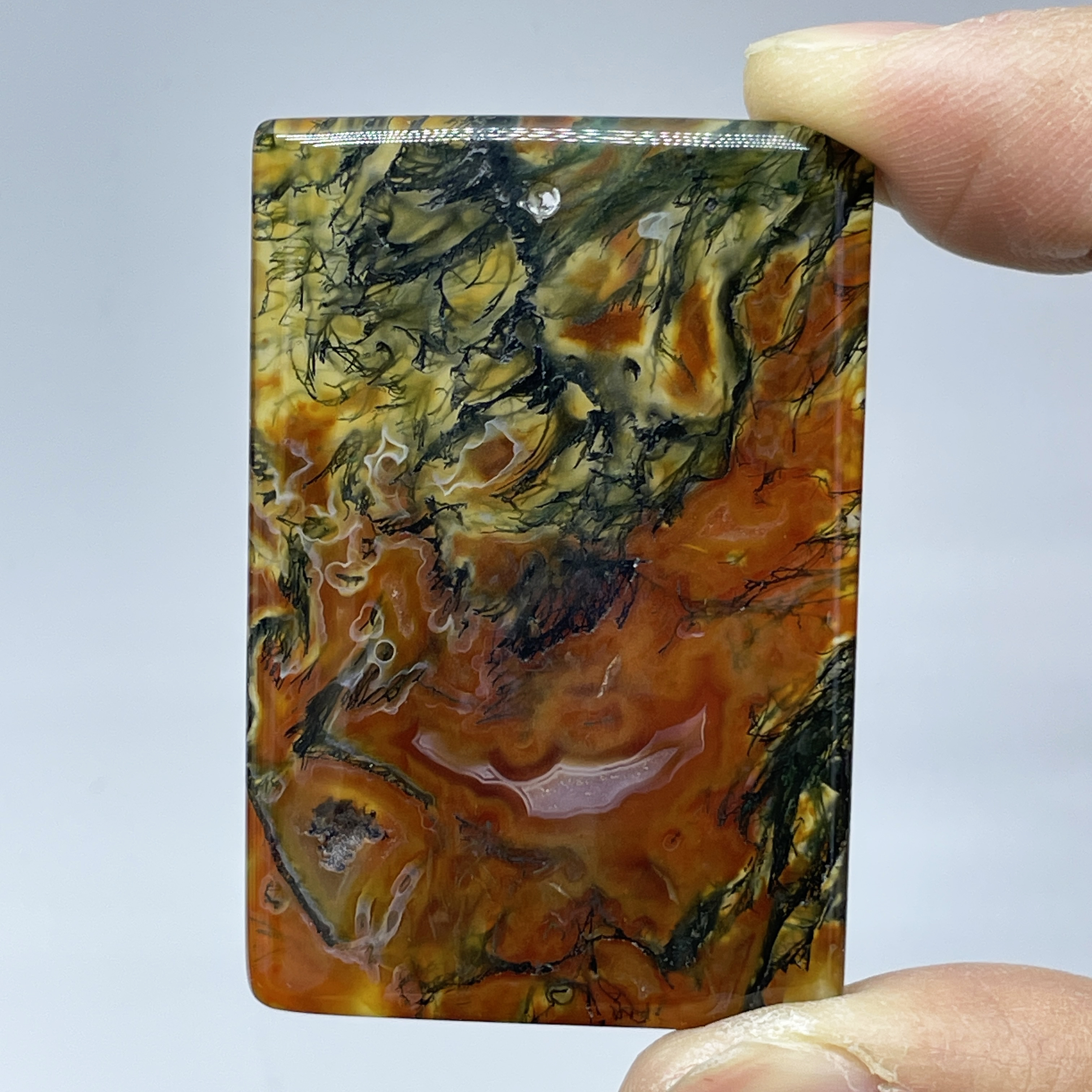 Natural Crystal Moss Agate Wat - مراجعة Terrarium Moss Art وسعره