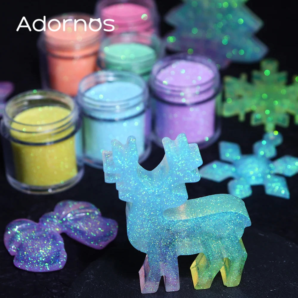 Iridescent Glitter Sugar Powde - مراجعة Resin Pigment Set وسعره