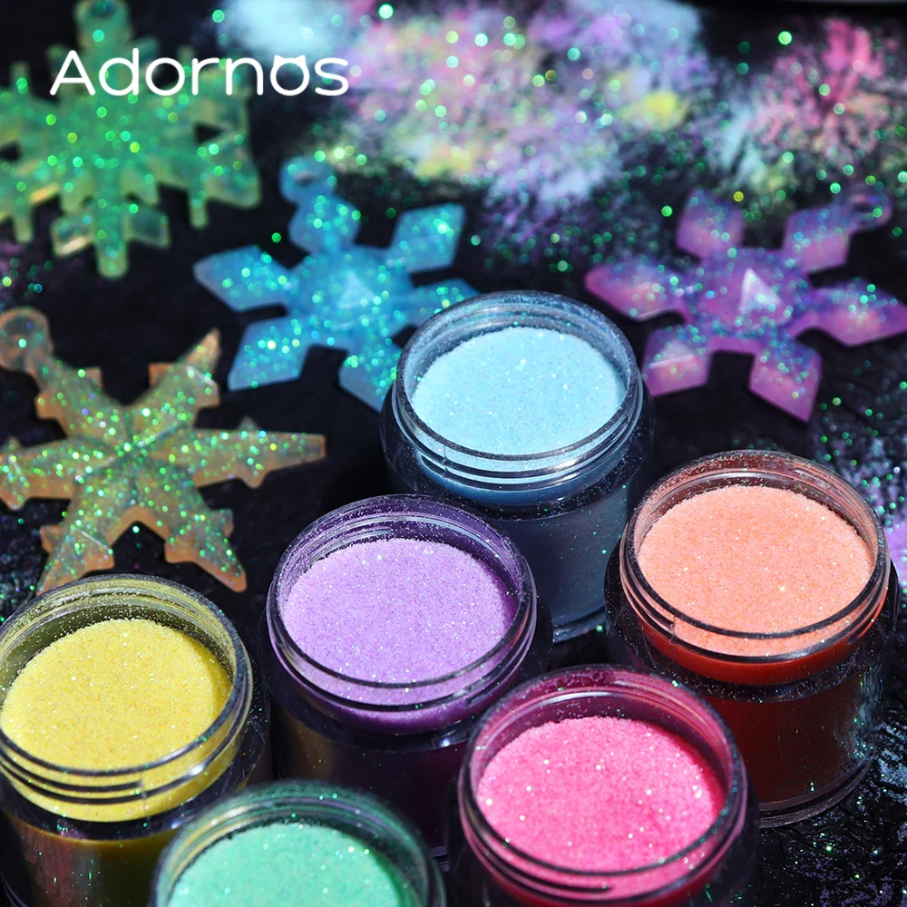 Iridescent Glitter Sugar Powde - مراجعة Resin Pigment Set وسعره