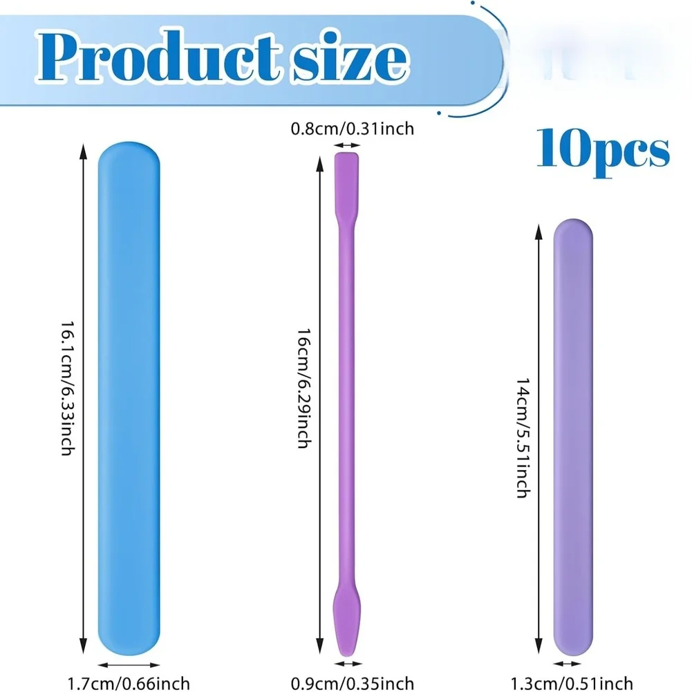 10 Count Silicone Stirring Too - مراجعة Resin Craft Workshop وسعره