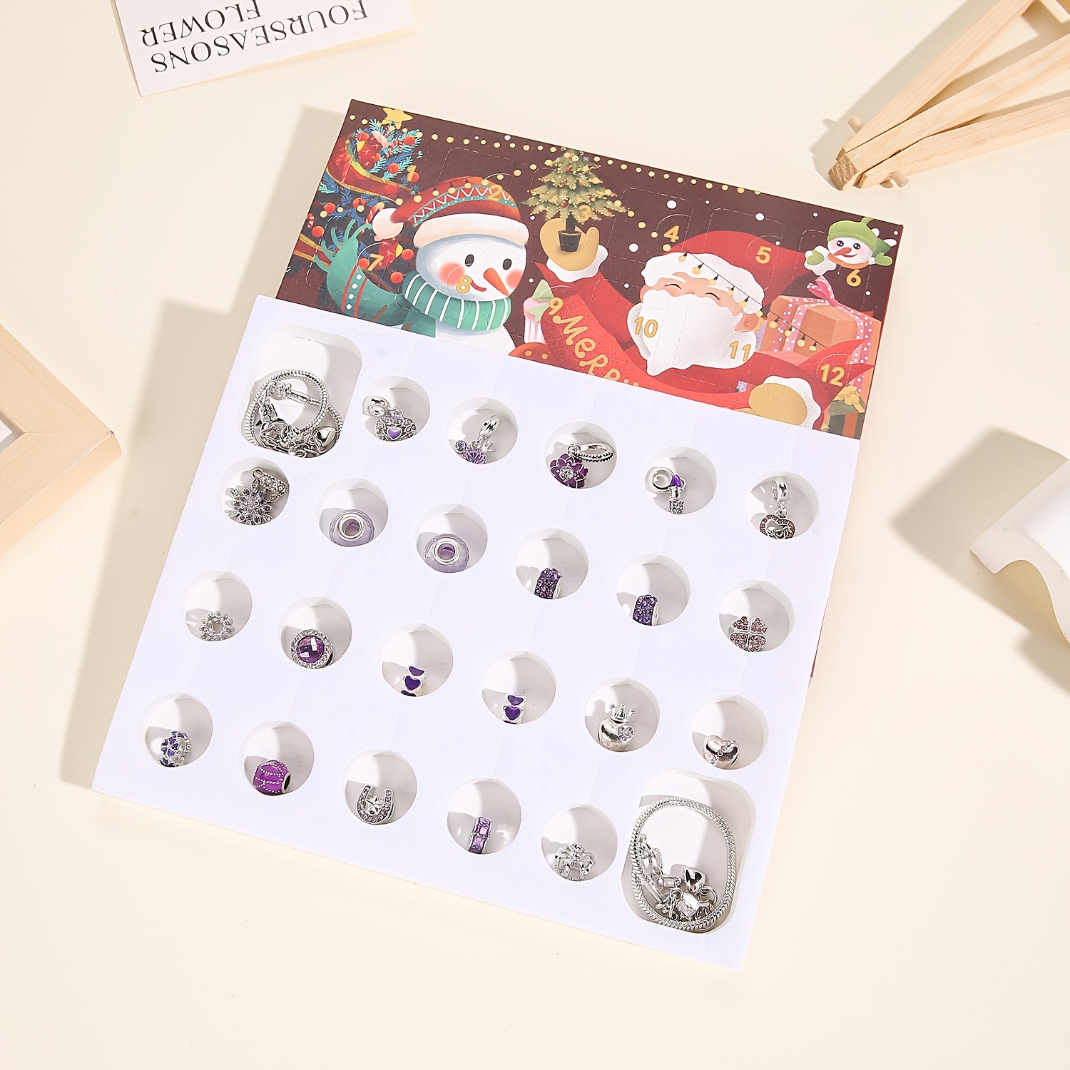 Christmas purple beads DIY jew - مراجعة Resin Jewelry Kit وسعره