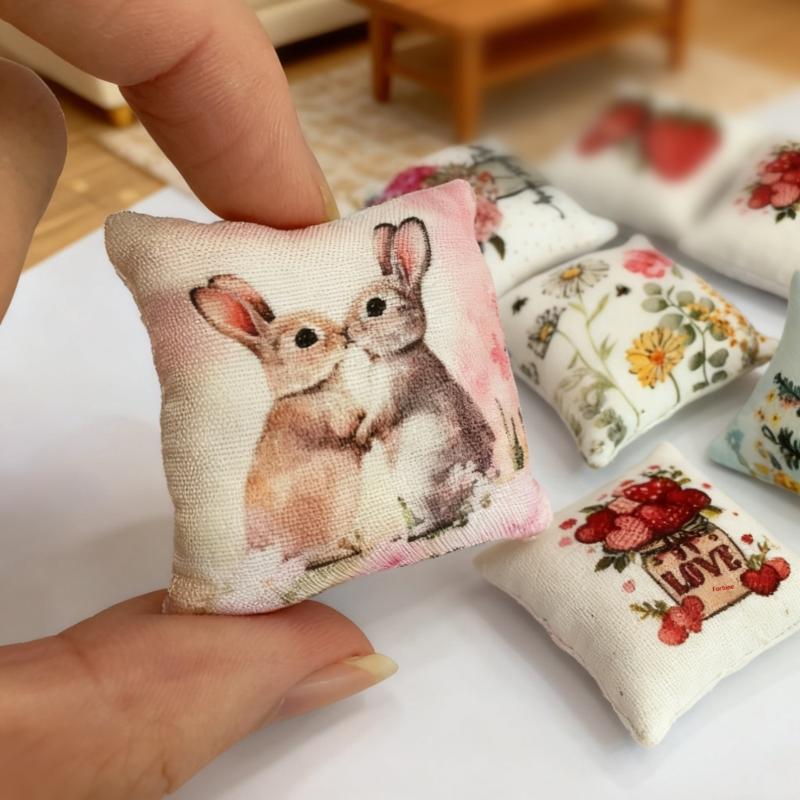 2Pcs Dollhouse Bedroom Sofa Sc - مراجعة Crafting Resin وسعره