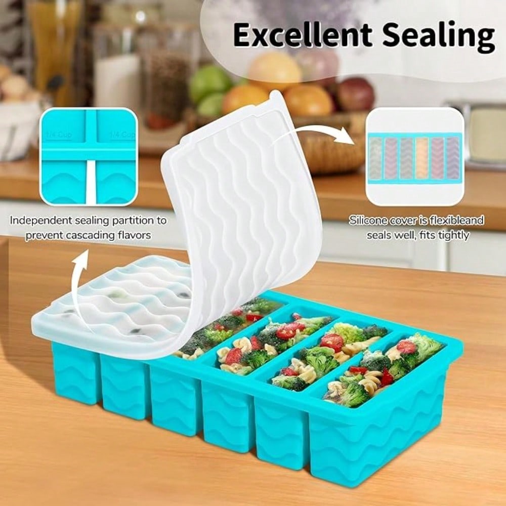 3-Pack Silicone Freezer Trays  - مراجعة Silicone Mold Tray وسعره