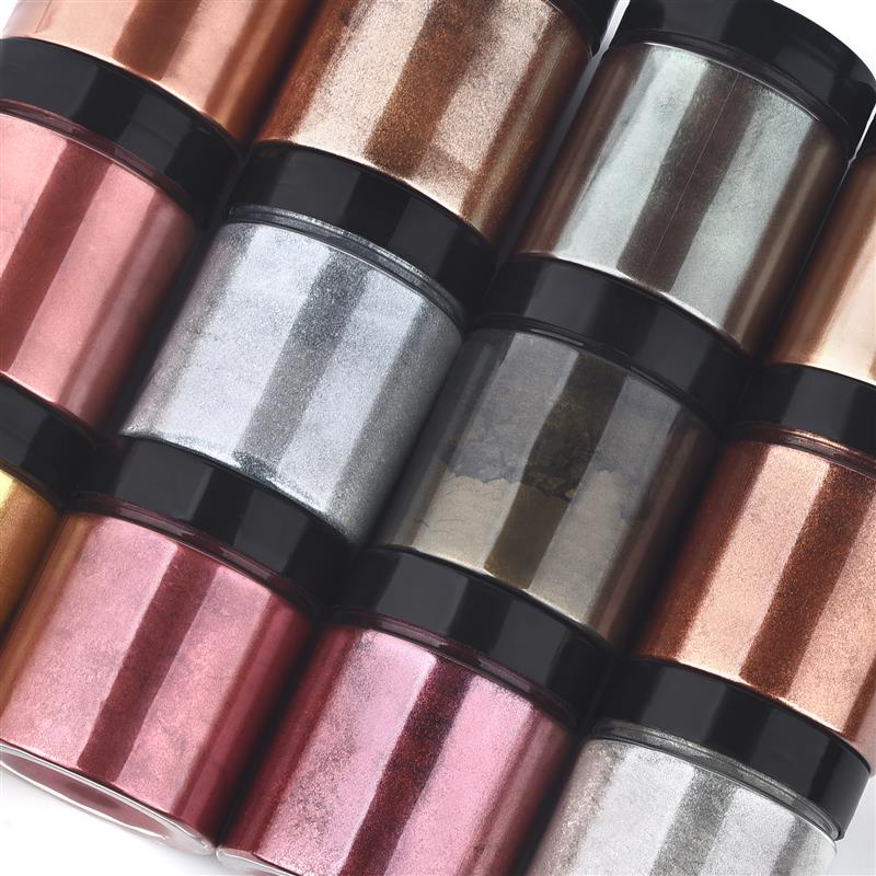 50g Shimmer Metallic Gold Silv - مراجعة Resin Pigment Set وسعره